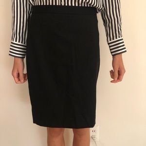 J.Crew No. 2 Black Wool Pencil Skirt